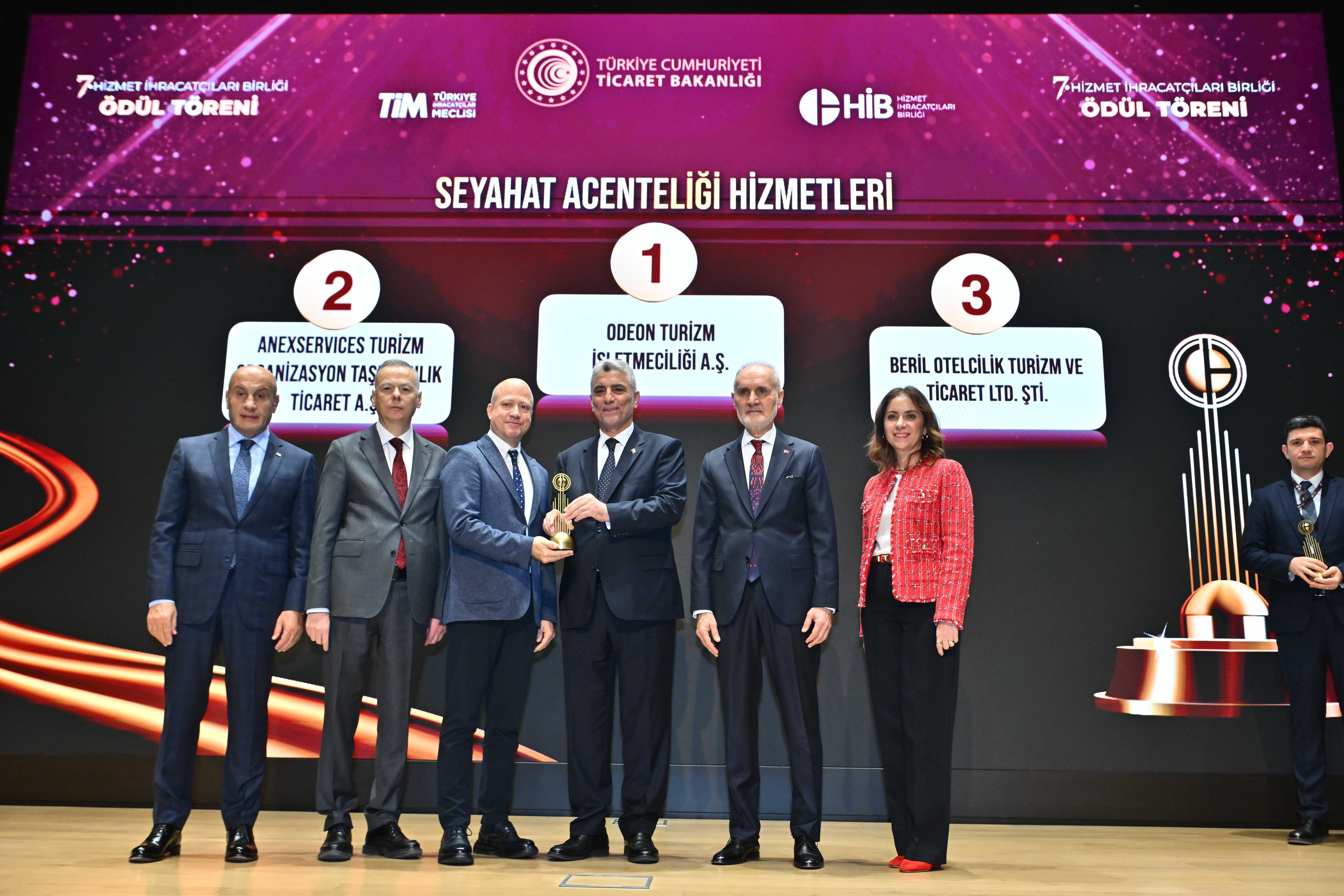 Hizmet İhracatı Ödülleri - Coral Travel Group ve Odeon Turizm